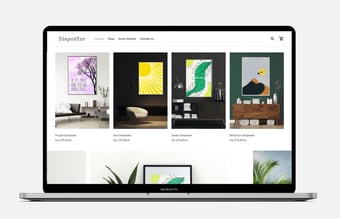 Køreklar webshop med salg plakater - Dansk leverandør