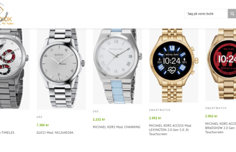 Færdig opsat Ur shop med dropshipping 