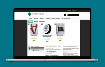 Lille nem webshop med salg af diverse gør det selv, Test udstyr. 