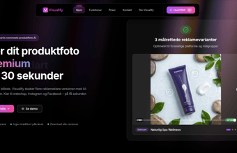Visualify.dk - AI Produktfoto SaaS med Abonnement, Credits & Admin Panel
