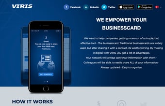 viris.dk - Digital Visitkort App til B2B tilgængelig i både App Store & Google Play