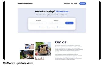 WeMoove - Ny SaaS til flyttebranchen med indbygget bookingsystem, samt medarbejder- og flådehåndtering. Skræddersyede flyttetilbud på få sekunder med hjælpe fra AI. 400 udviklingstimer brugt.