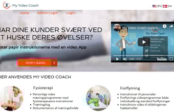 App til video (trænings) programmer - Fuldt udviklet App med tilhørende website.