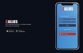 4Allies er et online kortspil til IOS/ANDROID - 1200 downloads