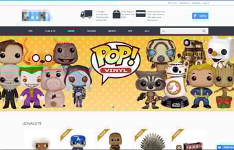 Webshop med salg af merchandise og gadgets fra spil, film og tv 