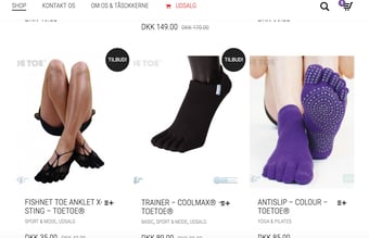 Nichewebshop med salg af specialstrømper