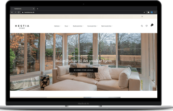 Webshop med interiørprodukter - dansk dropshipping leverandør og europæisk leverandørunivers tilknyttet. 