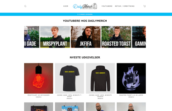 Webshop med salg af Merchandise solgt for 21,5 mil ex. moms.
