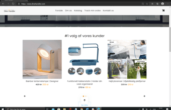Køreklar dropshipping side med alt inkluderet