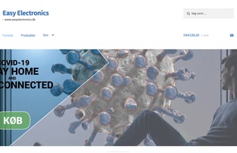 Køreklar webshop med salg af elektronik og tilbehør