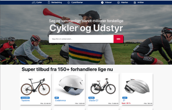 Partner til cykelsøgemaskinen Velomio.com