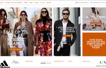 Webshop med ca. 50.000 produkter mærketøj.