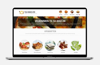 Billig hjemmeside med madopskrifter -  Over 300 organisk besøgende hver dag