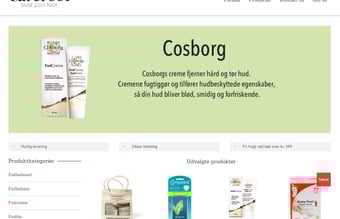 Kendt fodplejewebshop