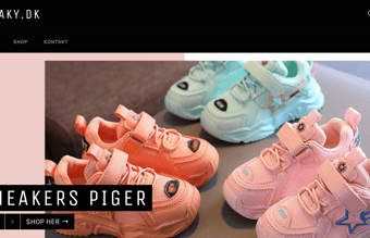 Nystartet webshop med salg af billige modesko til børn sælges