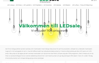 Velfungerende webshop med LED produkter og eksisterende kundegruppe