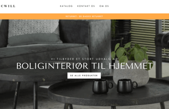 Unik webshop med salg af møbler og interiør til hjemmet