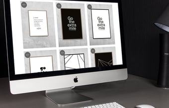 Webshop med minimalistiske plakater - med omsætning