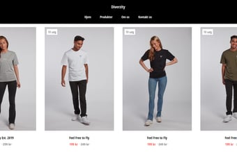 Diverzity - Tøjbrand til salg - inventar og varelager inkluderet