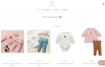 BabyCarlo.dk - Velfungerende webshop med unikt økologisk baby- og børnetøj - Omsætning 2021: 635.000 kr.
