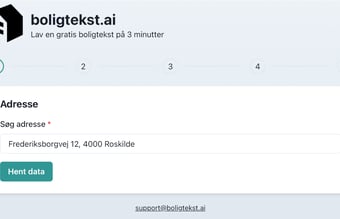 Boligtekst.ai - AI værktøj til ejendomsmæglere og tekstforfattere + templates til andre brancher