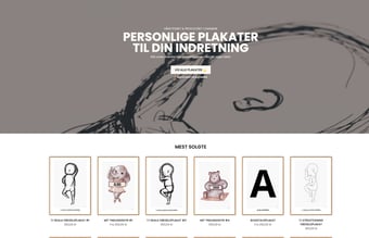 Dropshipping webshop med fokus på børneplakater