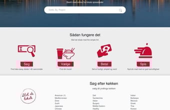 Online take away udbringning portal til salg