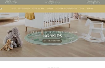 Dropshipping webshop med salg af baby-børne udstyr -  Dansk leverandør med hurtig fragt.