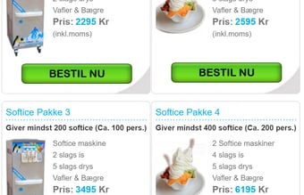 Softice udlejning Sjælland - Tjen din årsløn på 5 måneder!