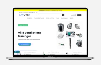 Online VVS og Ventilationsforretning sælges - Omsætning mellem 1,5 - 1,9 mil
