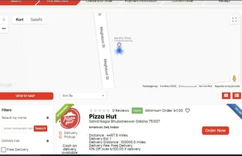 AndEats.com en komplet løsning til levering af mad/dagligvarer som, Justeat, Hungry.dk og Wolt med tilhørende 6 apps (3 til hver OS )(iOS og Android) og .dk og .com domæner.