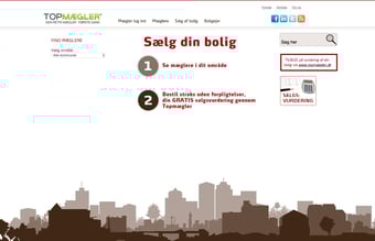Varemærke TOPMÆGLER og tilhørende website topmaegler.dk sælges billigt