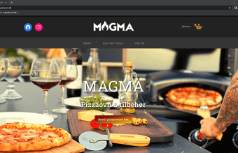Magma Pizzaovn - Webshop med egne produkter