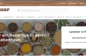 Dagligvare Webshop - salg af  Asiatisk, arabisk, indisk, tyrkisk, pakistansk - Omsætning: 80.000 kr.