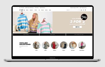 Webshop med salg af tøj - Omsætning i 2021 på 9.400.000 kr. - 1600 anmeldelser på Trustpilot med en score på 4,8 stjerner.