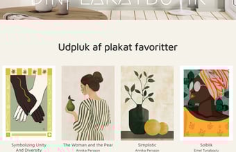 Plakatshop med Egne Motiver - fuldt automatiseret