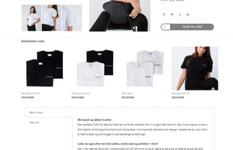 Unik og moderne Webshop sælges - ÆGTE ØKOLOGISK KVALITETSBOMULD