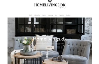 Webshop med dropshipping af boliginteriør og møbler - Omsætning 2022: 320.000 kr. inkl. moms