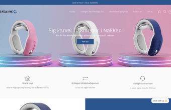 Køreklar Nakke Massage webshop med stort potentiale