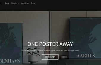 Dropshipping shop med salg af plakater - Avancen ligger på mellem 35-50%.