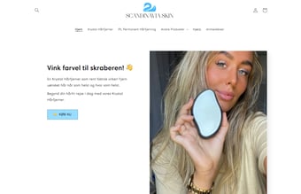 Scandinaviaskin.dk - Webshop med mulighed for dropshipping sælges - flere versioner af webshop til salg