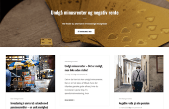 Salg af finansiel portal om bankerne, fx. gebyrer, rentesatser, realkreditlån 