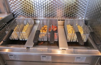 Foodtruck med salg af spydstegte kyllinger, sandwich og lækker tilbehør