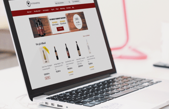 Webshop med handel af vin - dropshipping - har omsætning