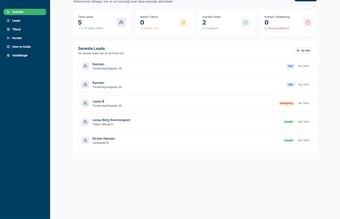 Leadværktøj til håndværkere og servicefolk. Klar til launch, fuld af automatik og med stor skalérbarhed.