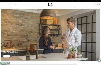 Ny startup webshop med et univers af eksklusive morgenkåber, nymoderne design, stil og pasform (Bæredygtigt).