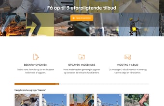 Tilbudsportal indenfor håndværkere - Omsætning på 87.000 kr. 