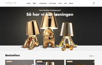 Veletableret webshop - salg af unikke lamper