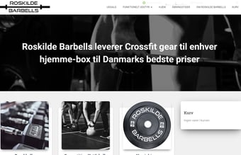 www.roskildebarbells.dk webshop med vækstpotentiale