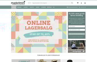 made4mini.dk - Veldrevet webshop med stort potentiale - Børnelegetøj, udstyr og gaver 